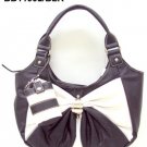 Black and White Bow Handbag
