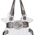 White Cross Handbag
