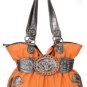 Orange Cross Handbag
