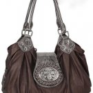 Bronze Cross Tote Handbag