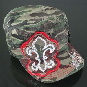Camo Fleur de Lis Hat
