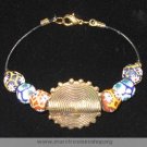 8" Full Moon and Multi Flower Bracelet - Item #: KW-2N