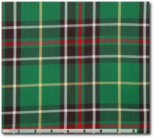 NEWFOUNDLAND provincial tartan fabric by the yard 65% polyester 35% viscose, large sett