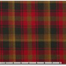 MAPLE LEAF  tartan fabric by the yard 65% polyester 35% viscose