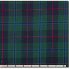 RCN NAVY tartan fabric by the yard 65% polyester 35% viscose