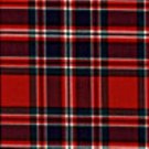 MACFARLANE (RED) clan tartan fabric BY THE YARD, 100% wool