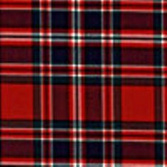 MACFARLANE (RED) clan tartan fabric BY THE YARD, 100% wool