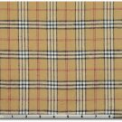 "BURBERRY" tartan, 100% cotton homespun flannel, 60"