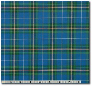 NOVA SCOTIA provincial tartan, 65% polyester / 35% cotton brushed twill shirting, small sett