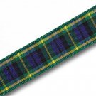 5 yds GORDON TARTAN polyester ribbon, 5/8" width