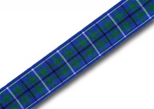 5 yds DOUGLAS TARTAN polyester ribbon, 5/8" width