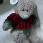 Little Happy Nice Cute Grey Teddy Bear in Red Sweater !
