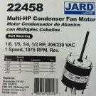 Condenser Fan Motor For Central A/C Multi-HP 1075 rpm Universal Replacement