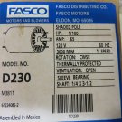 FASCO D230  ELECTRIC MOTOR 120V 1/100 HP PART# 7121-9955