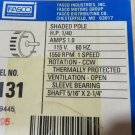 FASCO D131 ELECTRIC MOTOR 1/40 HP 115V PART# 71635079