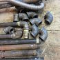 Black pipe assortment threaded steel pipe 1/2" nipples and elbows 60 pieces