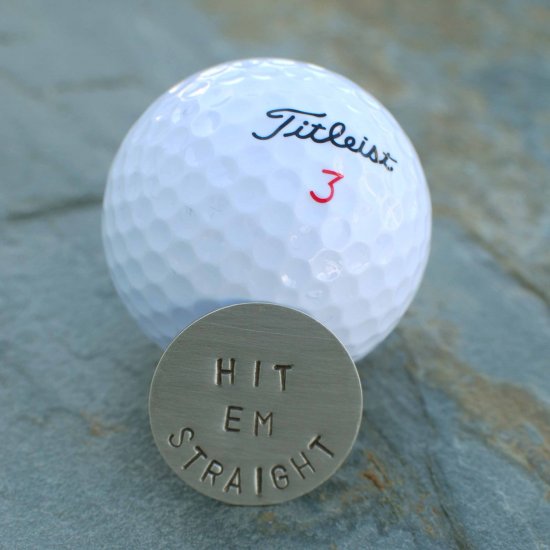 Personalized Sterling Silver GOLF BALL MARKERS GREAT GIFT