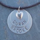 Little Sweethearts   Personalized Handstamped Sterling Silver Necklace