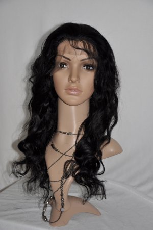 BODY WAVE 18" FULL LACE WIG INDIAN REMY HUMAN HAIR