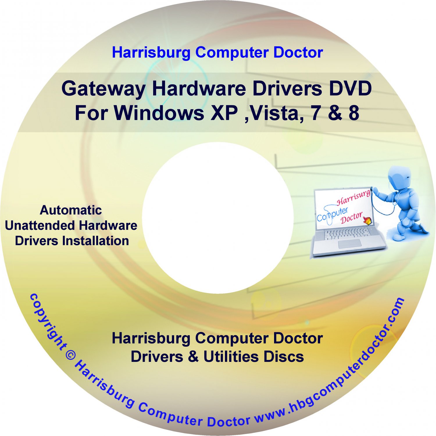 Gateway E-2300A Drivers DVD For Windows, XP, Vista, 7 & 8