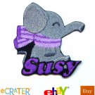 Custom Personalized Iron-on Patch - Elephant Custom Personalized Iron-on Patch - Elephant