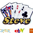Custom Personalized Iron-on Patch - Cards Custom Personalized Iron-on Patch - Cards