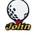 Custom Personalized Iron-on Patch - Golf Ball Custom Personalized Iron-on Patch - Golf Ball