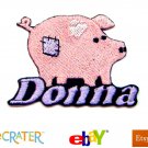 Custom Personalized Iron-on Patch - Pig Custom Personalized Iron-on Patch - Pig