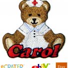 Custom Personalized Iron-on Patch - Teddy Bear Nurse Custom Personalized Iron-on Patch - Teddy Bear Nurse