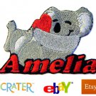 Custom Personalized Iron-on Patch - Koala Custom Personalized Iron-on Patch - Koala