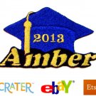 Custom Personalized Iron-on Patch - Graduation Hat Custom Personalized Iron-on Patch - Graduation Hat