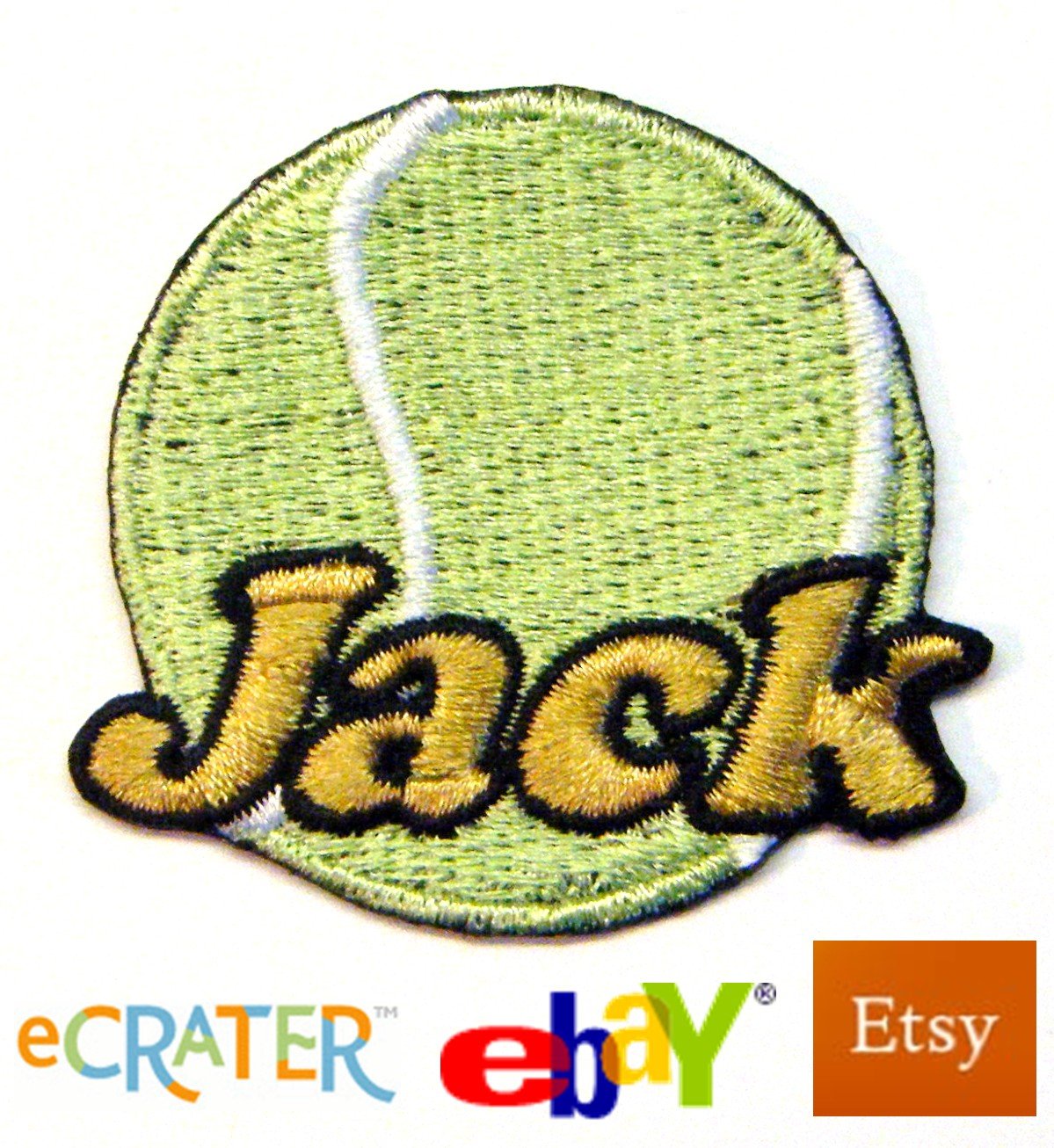 Custom Personalized Ironon Patch Tennis