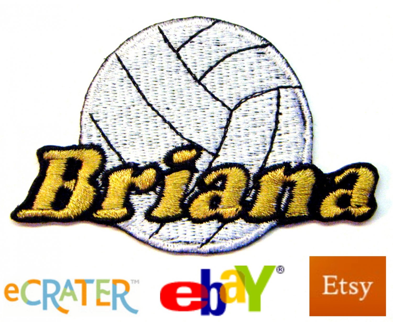 Custom Personalized Ironon Patch Volleyball