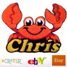 Custom Personalized Iron-on Patch - Crab