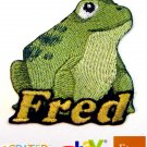 Custom Personalized Iron-on Patch - Frog / Toad Custom Personalized Iron-on Patch - Frog / Toad
