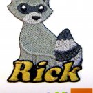 Custom Personalized Iron-on Patch - Raccoon Custom Personalized Iron-on Patch - Raccoon
