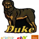 Custom Personalized Iron-on Patch - Rottweiler Custom Personalized Iron-on Patch - Rottweiler