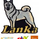 Custom Personalized Iron-on Patch - Norwegian Elkhound