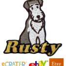Custom Personalized Iron-on Patch - Wirehaired Fox Terrier