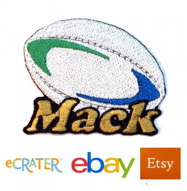 Custom Personalized Iron-on Patch - Rugby