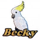 Custom Personalized Iron-on Patch - Cockatoo