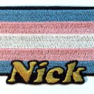 Custom Personalized Iron-on Patch - Transgender Pride Flag