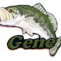 Bass Fishing Patch Personalized Custom Iron-on
