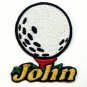 Golf Ball Patch Personalized Custom Iron-on