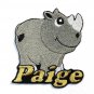 Rhino Patch Personalized Custom Iron-on