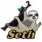 Sloth Patch Personalized Custom Iron-on