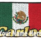 Flag of Mexico Patch Personalized Custom Iron-on Flag of Mexico Patch Personalized Custom Iron-on
