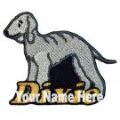 Bedlington Terrier Dog Patch Personalized Custom Iron-on