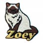 Himalayan Cat Patch Personalized Custom Iron-on