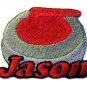 Curling Stone Patch Personalized Custom Iron-on